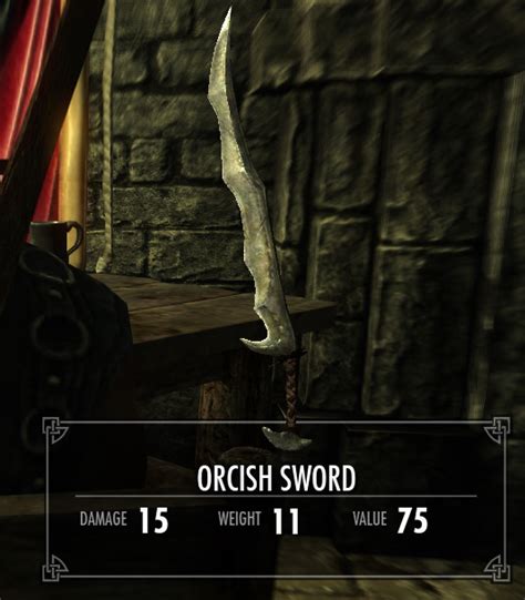 orcish sword skyrim.